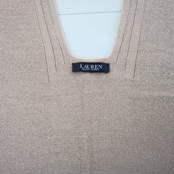 Lauren Ralph Lauren Ruana with Stripe Border - Picture 3 of 3